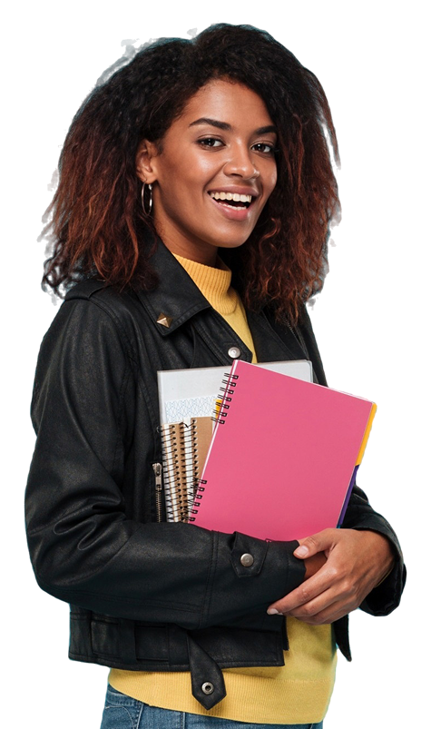Student with books